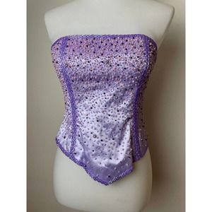 Nolie Hans Womens Beaded Corset Top No size tag